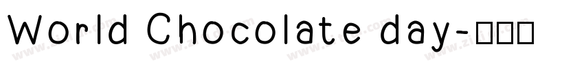 World Chocolate day字体转换